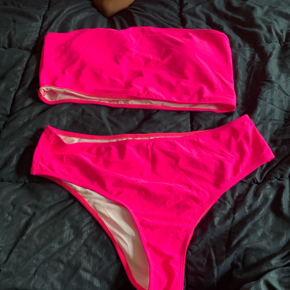 Pink swimsuit